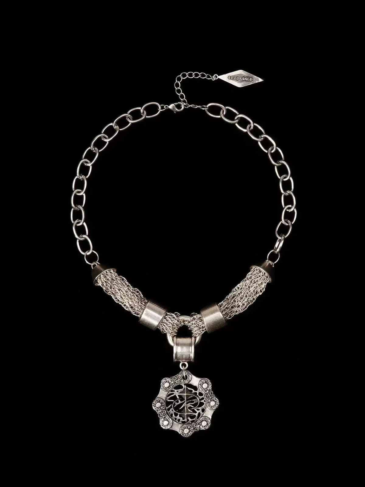 INDUSTRIAL CHAIN PENDANT NECKLACE