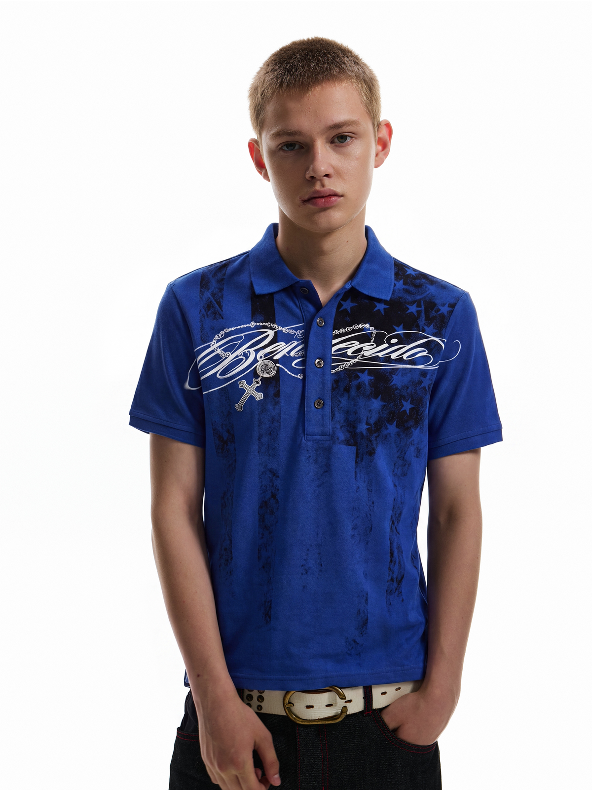 PATRIOTIC ASIAN STREETWEAR POLO SHIRT