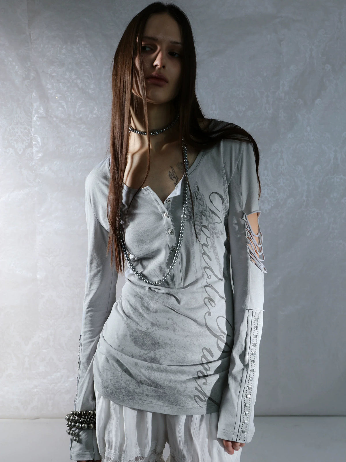 PUNK STYLE LONG SLEEVE T-SHIRT