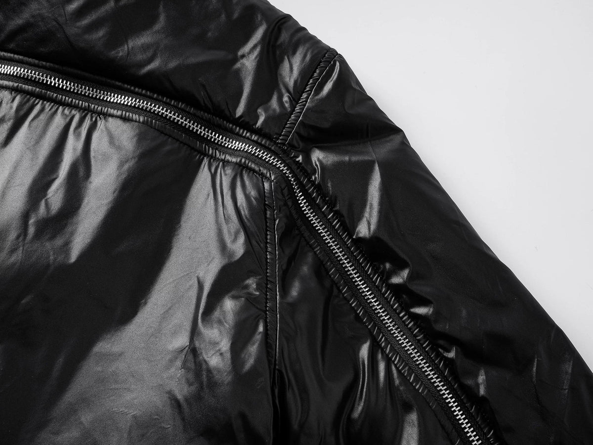HOODED COTTON JACKET WITH DETACHABLE COLLAR