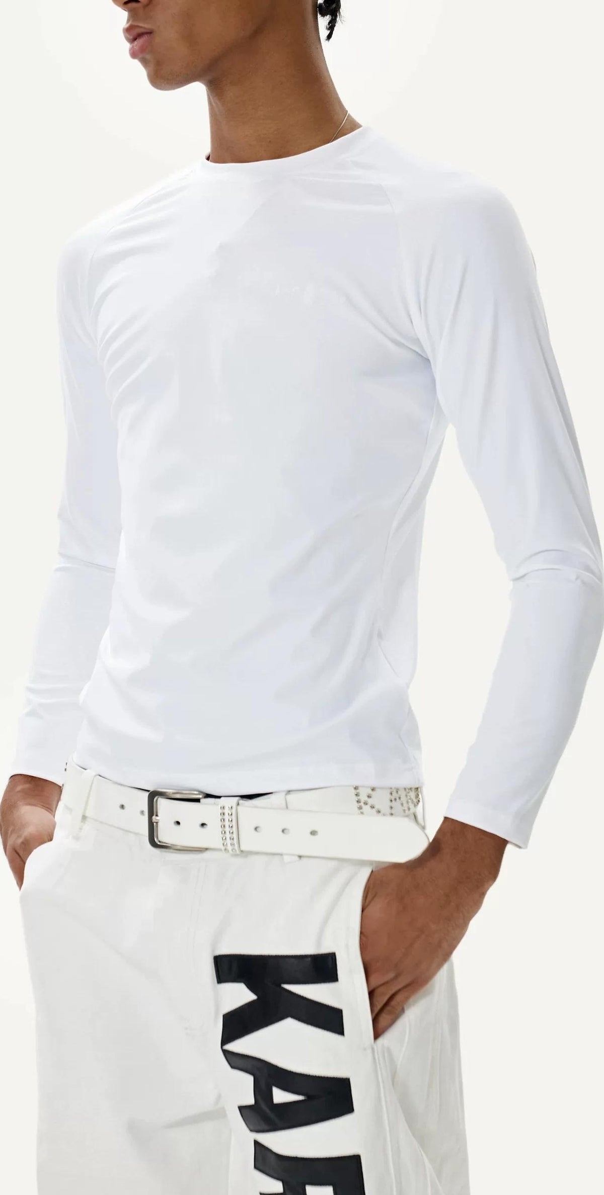 レトロ ロゴ フィットネス ロングスリーブ ティー