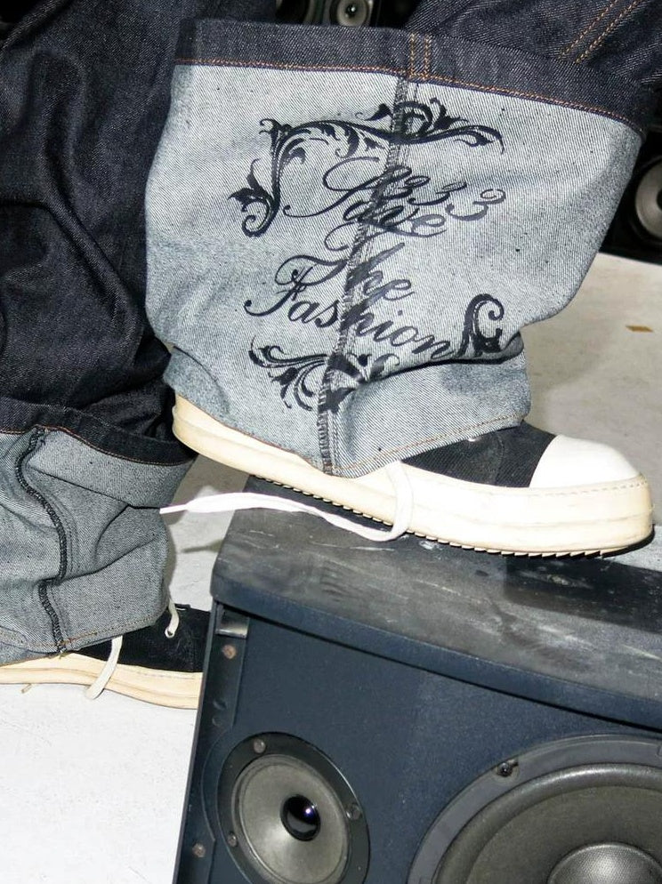 RAW BAROQUE EMBROIDERED MICRO JEANS