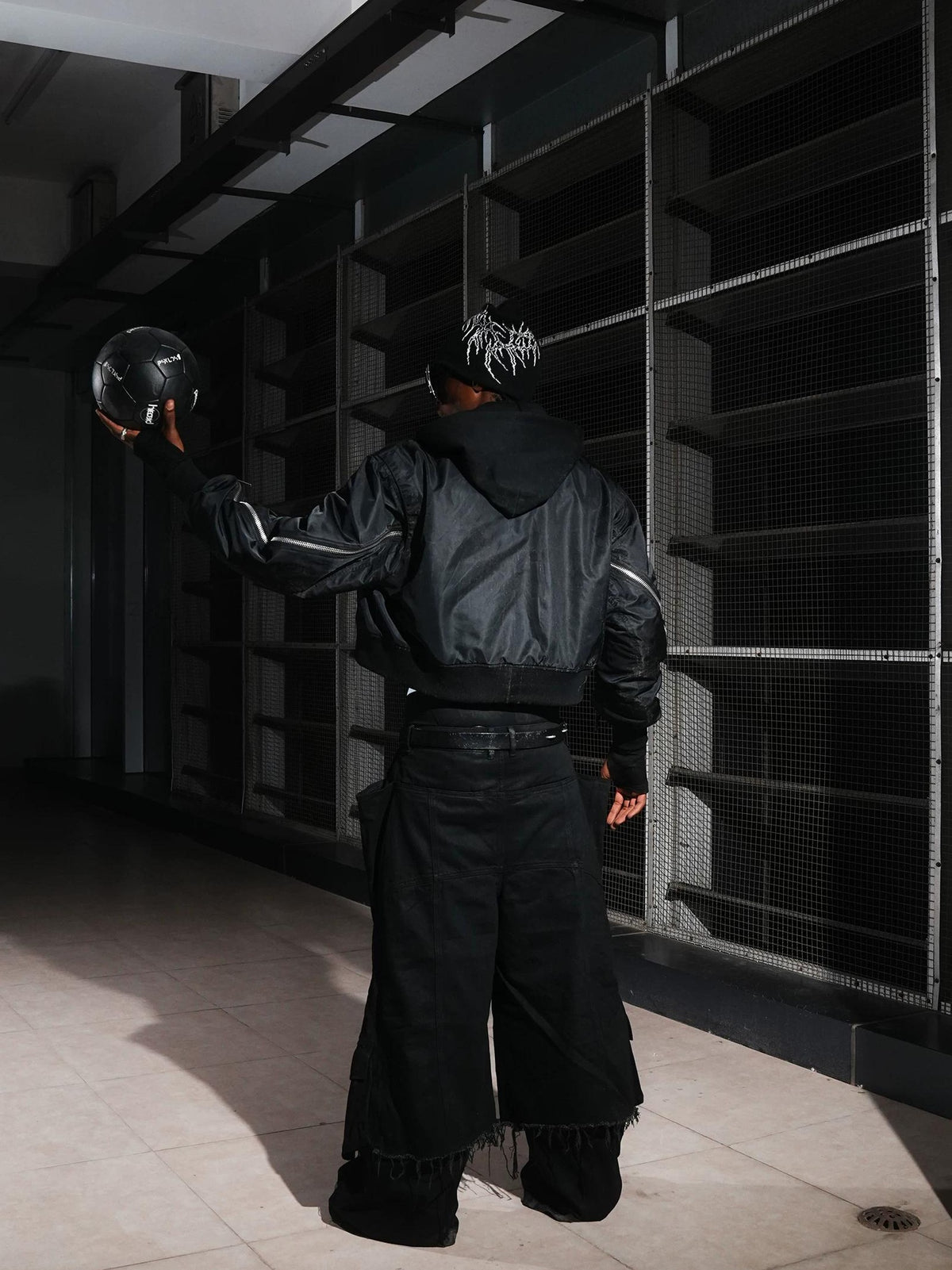 DESTRUCTION WAXED SKIRT PANTS