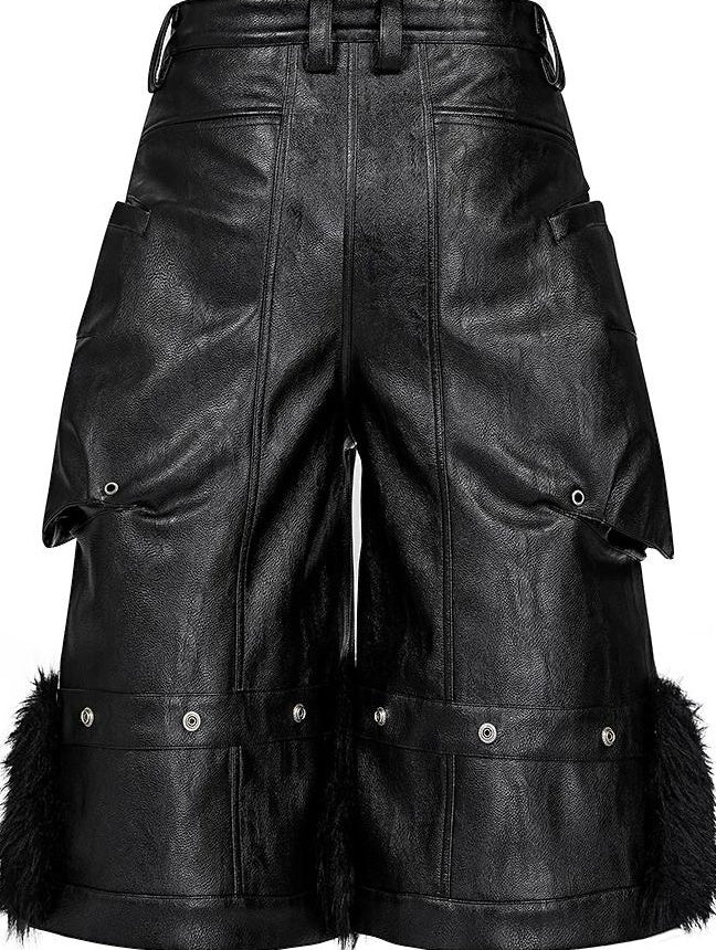 WAXED LEATHER WRESTLING PANTS