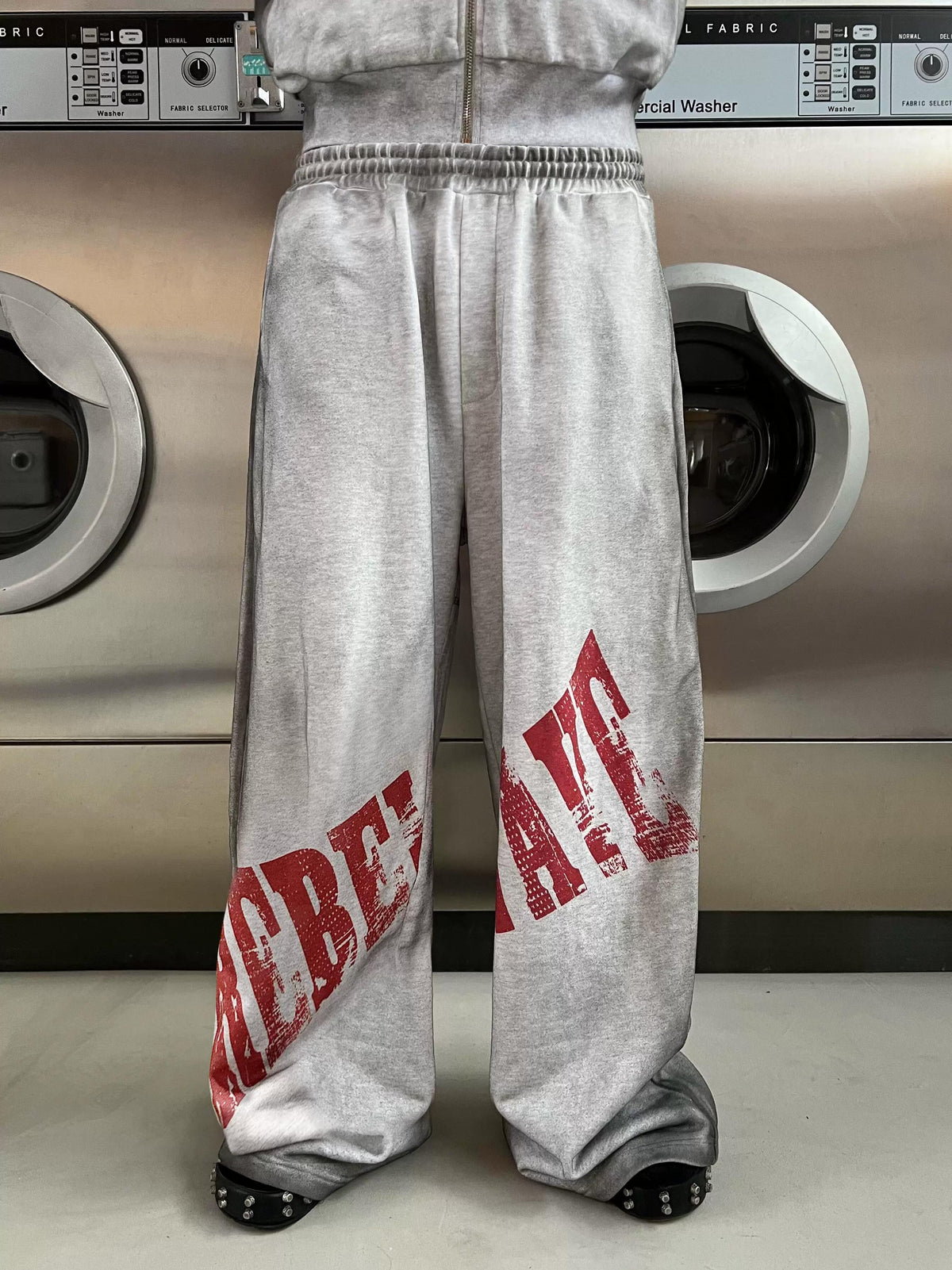 REVERSIBLE SLOGAN SWEATPANTS
