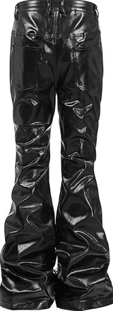 LIQUID METAL ZIPPER WAX PANTS