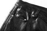 LIQUID METAL ZIPPER WAX PANTS