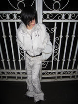 WRECKING WHITE WAX PANTS