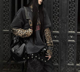 LEOPARD PRINT LONG SLEEVE TEE