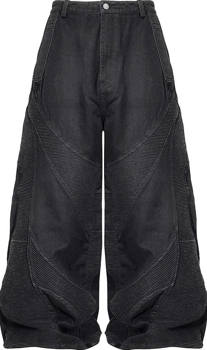 ALIEN RIPPLE WIDE LEG JEANS