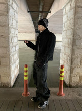 ORGANIC BONE PRINT KNIT HAT