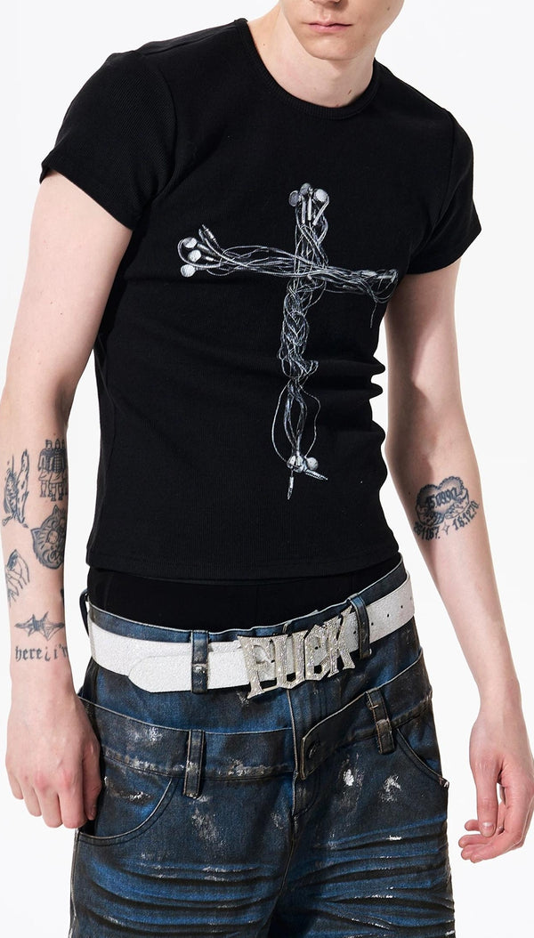 スリムフィットクロススプリントＴシャツ