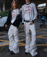 WRECKING WHITE WAX PANTS