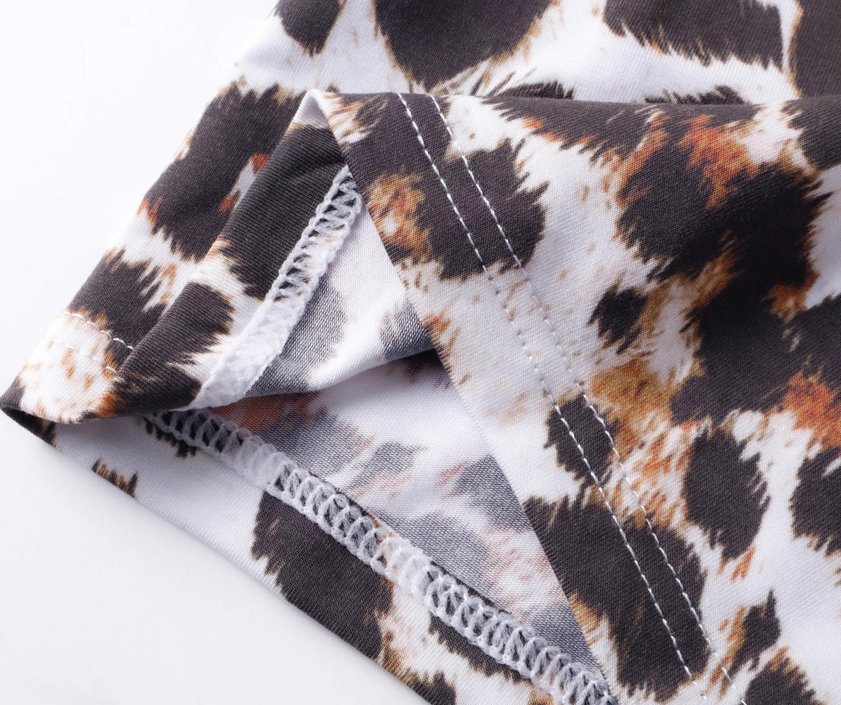 LEOPARD PRINT QUICK-DRY ICE PANTS