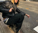 FAUX FUR MULTI-ZIPPER JACKET