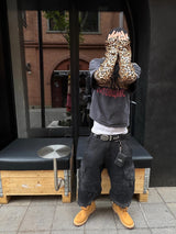 LEOPARD PRINT LONG SLEEVE TEE