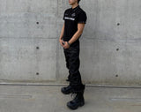 STUDDED PRINT POLO SHIRT