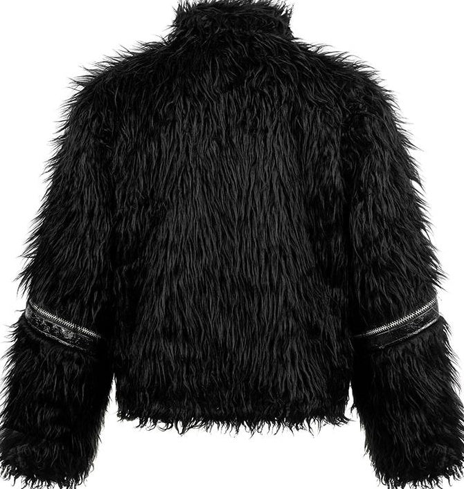 PATCHWORK LEATHER FUR JACKET
