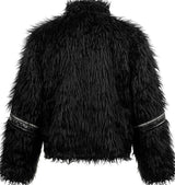 PATCHWORK LEATHER FUR JACKET