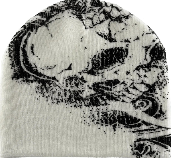 SKULL PRINT COLD CAP TEE