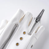 LAYERED DOUBLE ZIPPER GLOVES