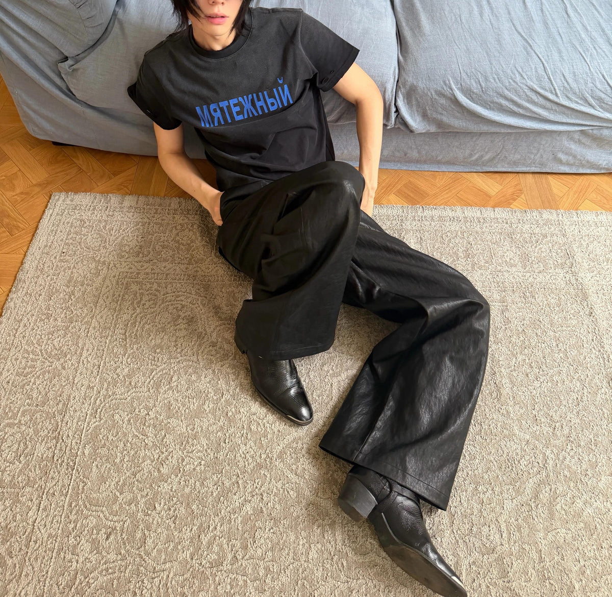 WASHED RUSSIAN DYE TEE