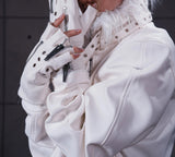LAYERED DOUBLE ZIPPER GLOVES