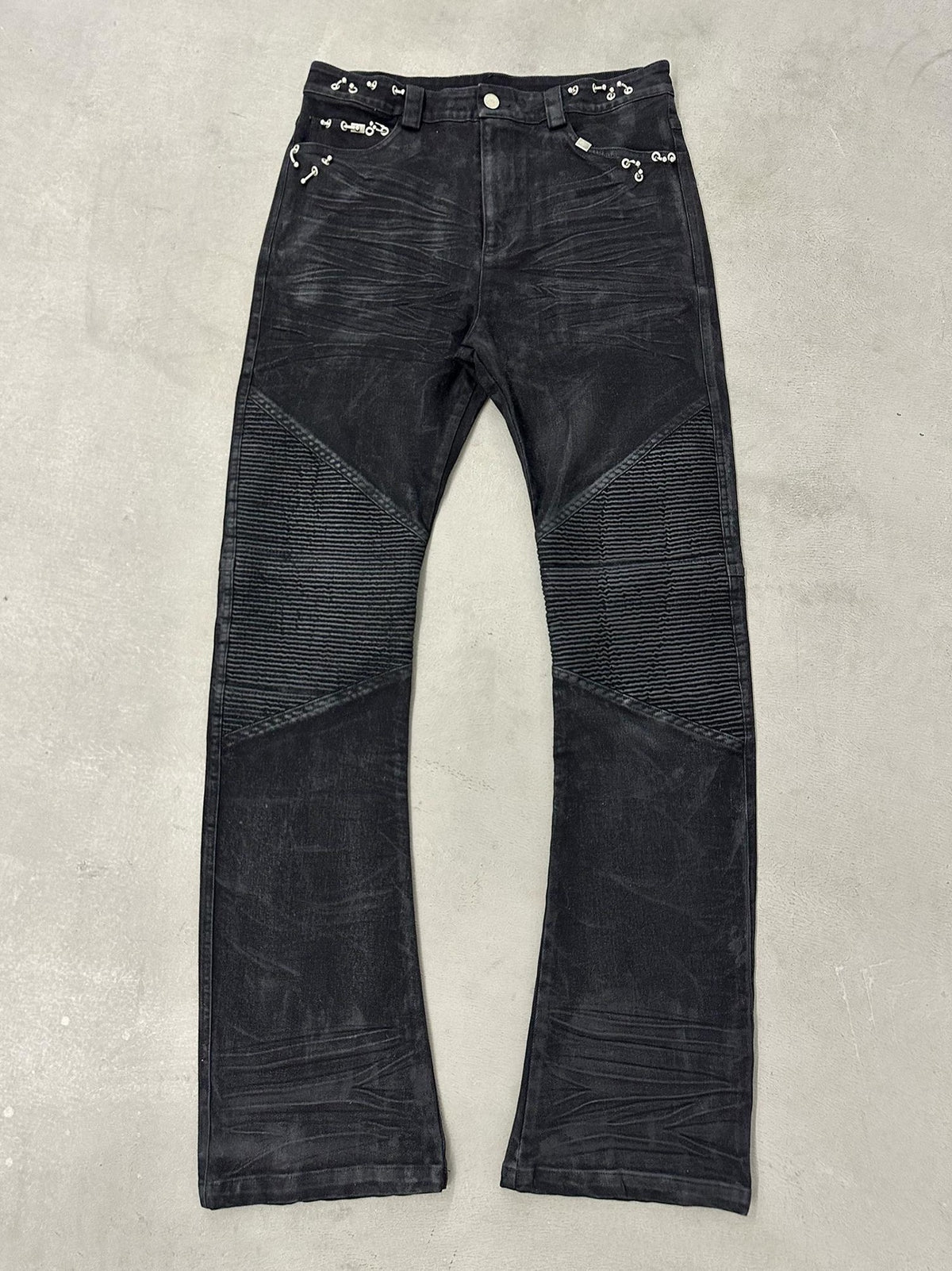 CUBIC RIPPLE WAX PANTS