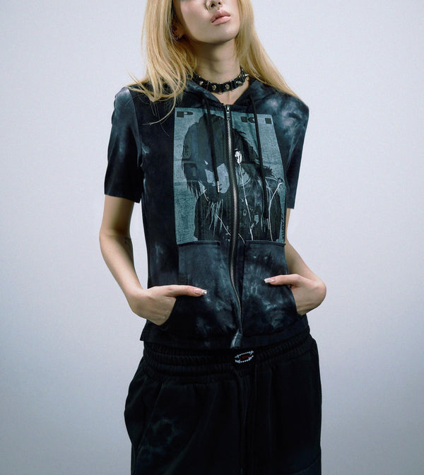 ハンドメイド タイダイ スリムフィット Tシャツ