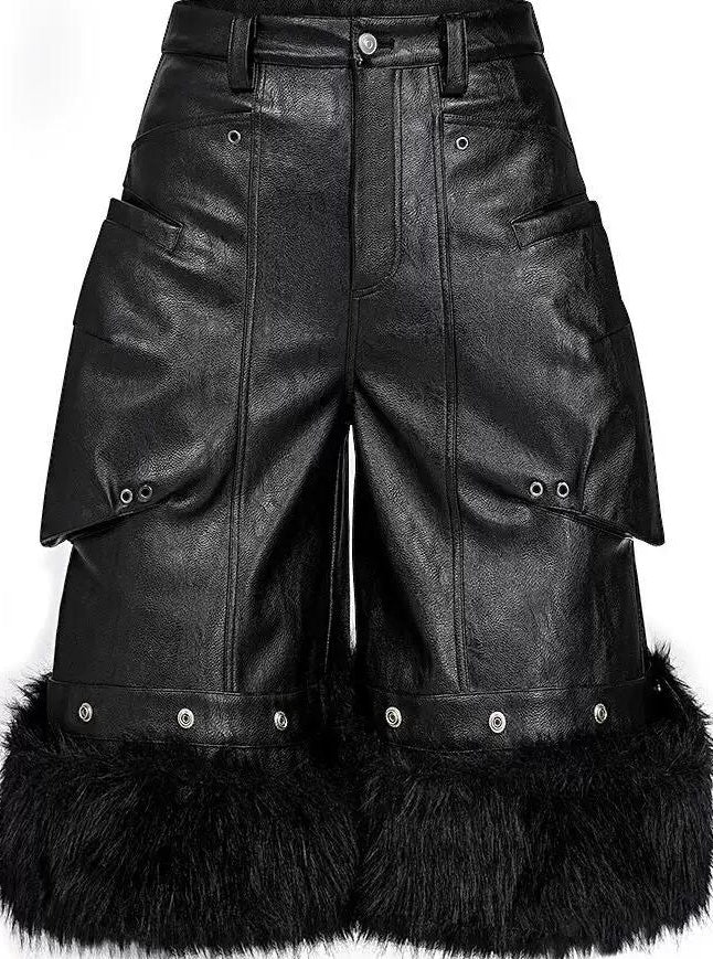 WAXED LEATHER WRESTLING PANTS