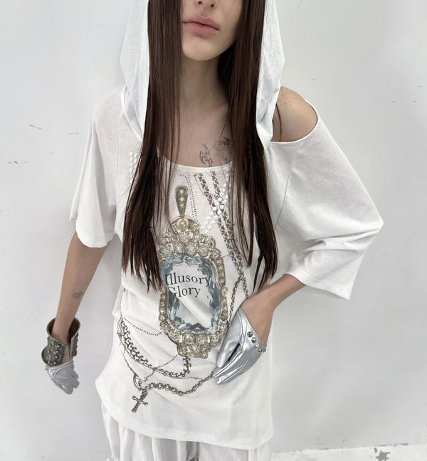 レトロジェムプリントＴシャツ