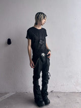 SWALLOWTAIL HEM T-SHIRT