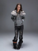 FAUX FUR SHAWL PARKER JACKET