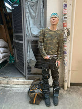 MULTI-ZIPPER SLIM FIT PANTS
