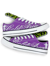 ZEBRA SKULL PRINT SNEAKERS