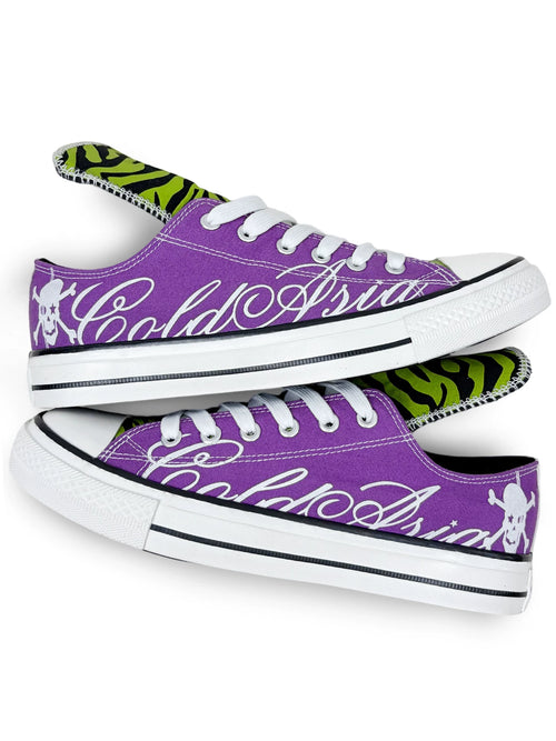 ZEBRA SKULL PRINT SNEAKERS
