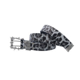 PUNK STUDDED LEOPARD BELT