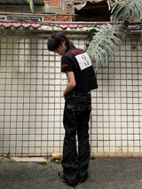 RED DRAGON EMBROIDERED POLO T-SHIRT