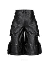 WRESTLER WAXED LEATHER PANTS