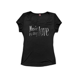 MUSIC DREAMS U NECK T-SHIRT
