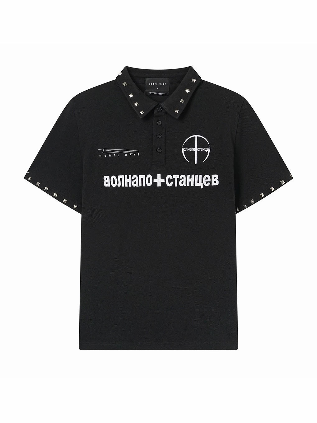 RUSSIAN RIVET PRINTED POLO SHIRT