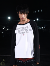 THREADED BLACK AND WHITE TEE