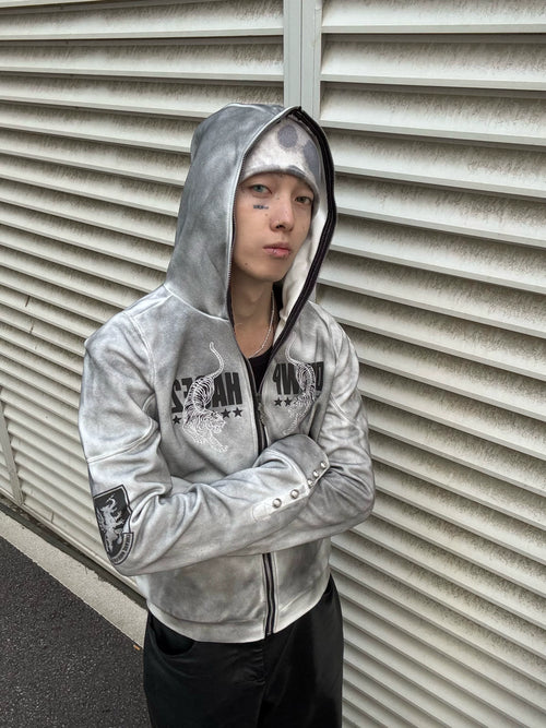 VINTAGE TIGER HOODIE JACKET