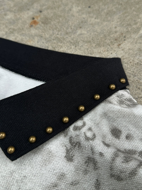 LEOPARD PRINT POLO SHIRT