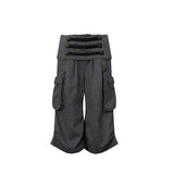 RETRO LOW WAIST CROPPED PANTS