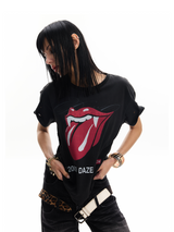 VAMPIRE ROCK DISTRESSED TEE
