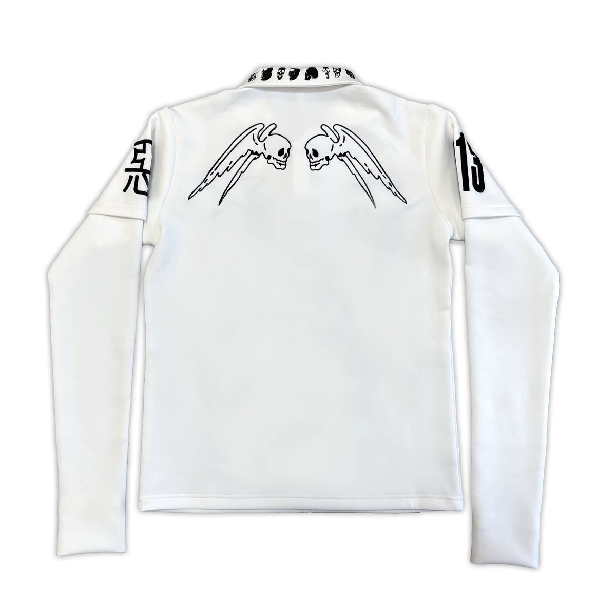 SKULL EMBROIDERED POLO SHIRT