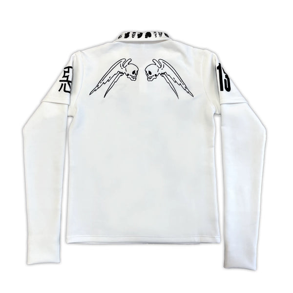 SKULL EMBROIDERED POLO SHIRT