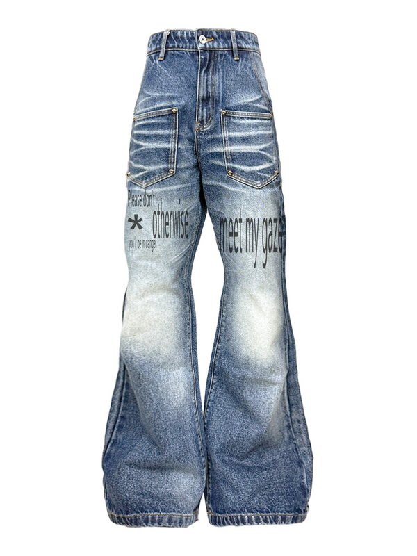 RETRO WHISKER MICRO RIVET JEANS