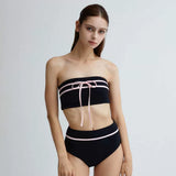 SEDUCTIVE BOW-TIE HIGH-WAISTED BIKINI